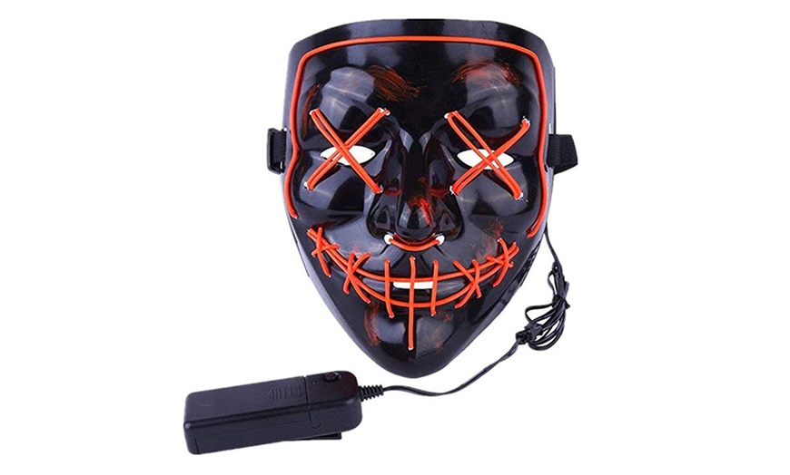 Image 16: The Purge Halloween LED Mask