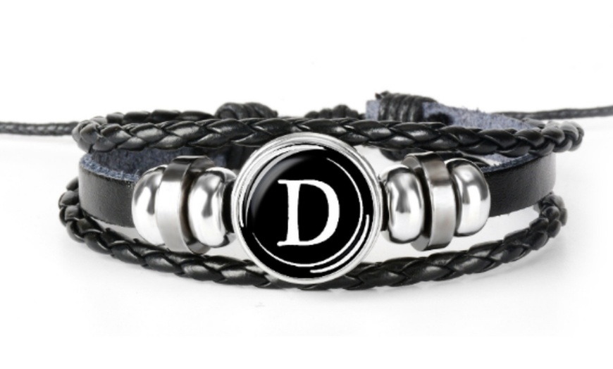 Image 5: Bracelet initiale pour homme