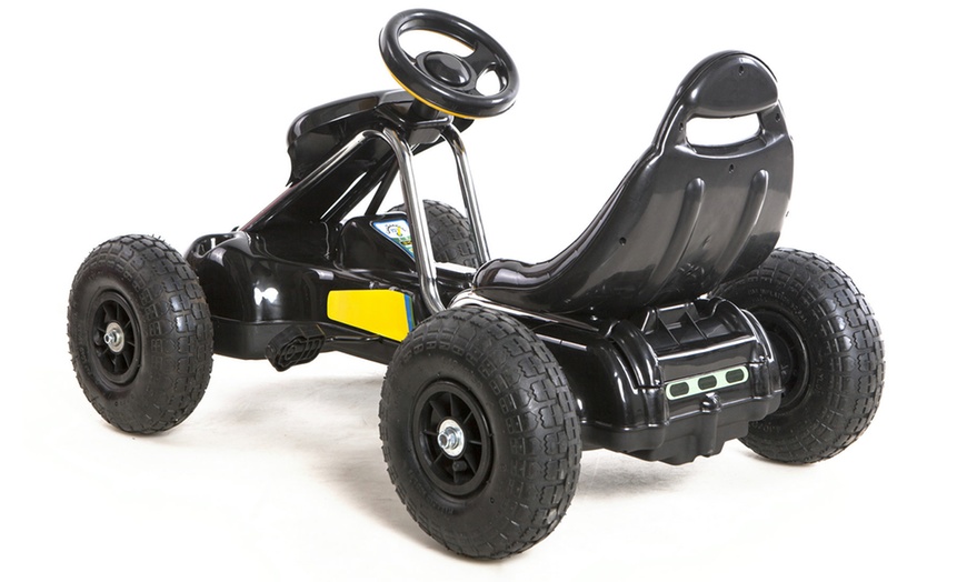 Image 13: Kids' Manual Go Kart with Lights