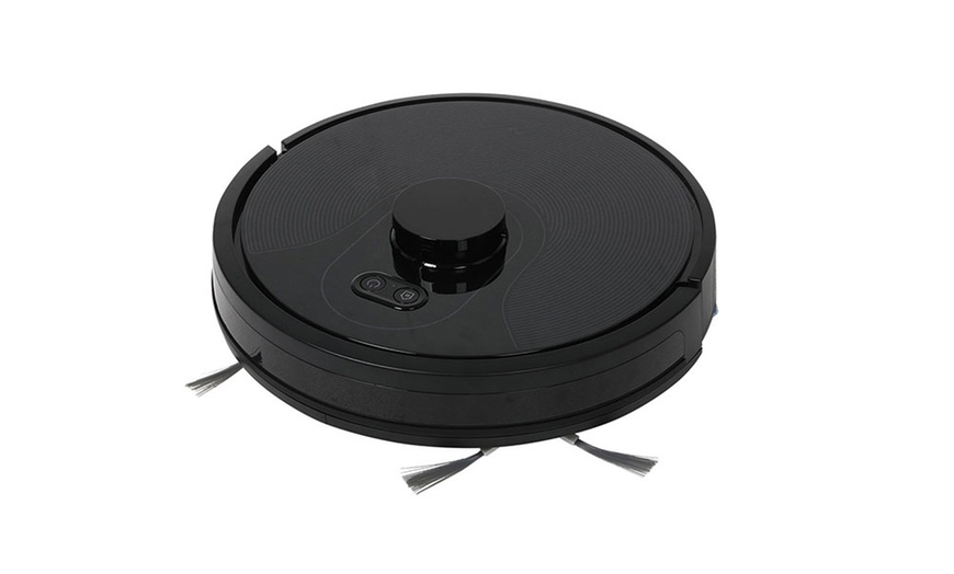 Image 10: Black Robot Vacuum Cleaner