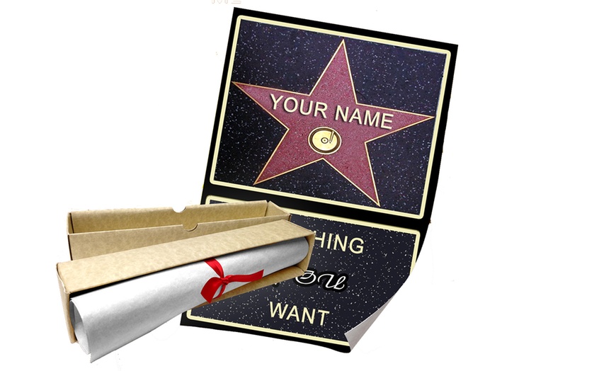 Image 2: Personalised Walk of Fame Star