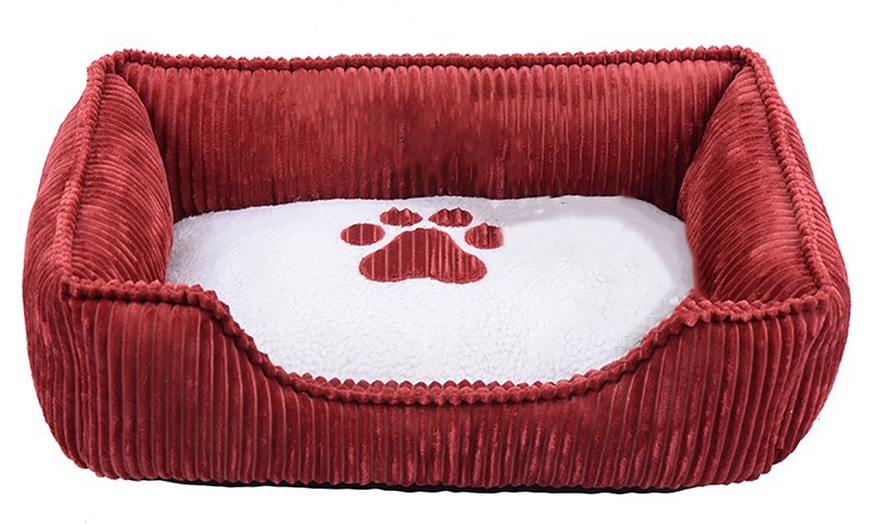 Image 3: Corduroy Pet Bed