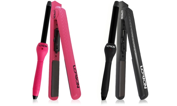 curling iron and flat iron set