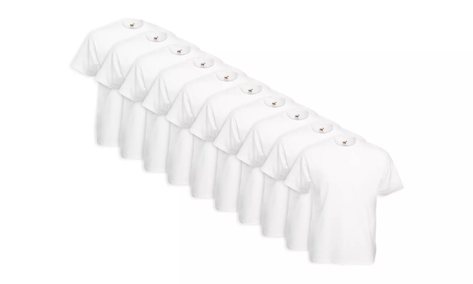 Set van 10 Fruit of The Loom T-shirts