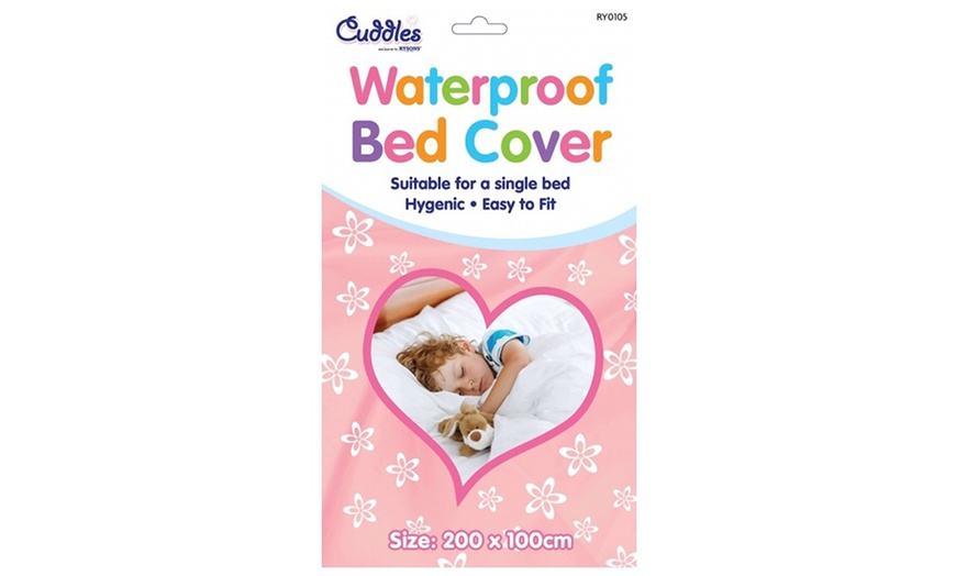 Image 2: One or Two Waterproof Kids Single Bed Cover