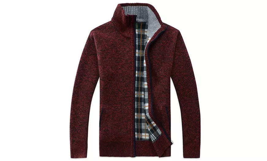 Image 7: Vest met Schotse ruit en een rits