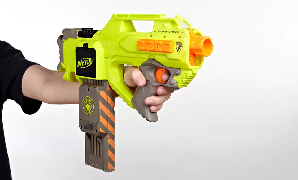 $17.99 for a Nerf N-Strike Rayven CS-18 Blaster ($39.95 List Price). Free Shipping. - Second Medium