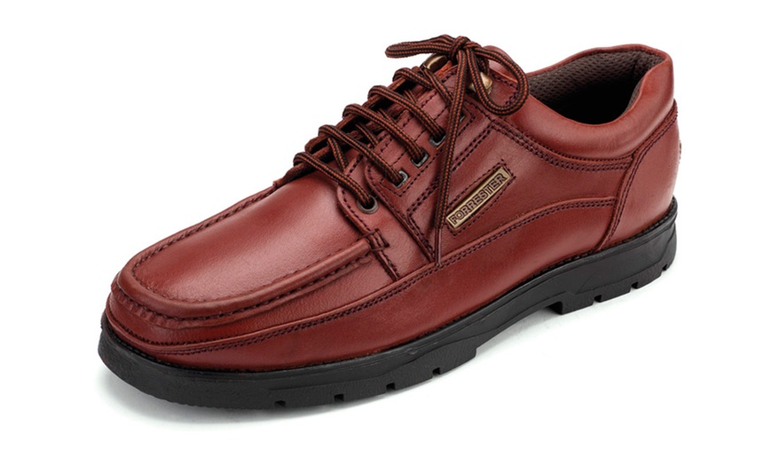 Image 3: Bison Leather Lace-Up Shoes