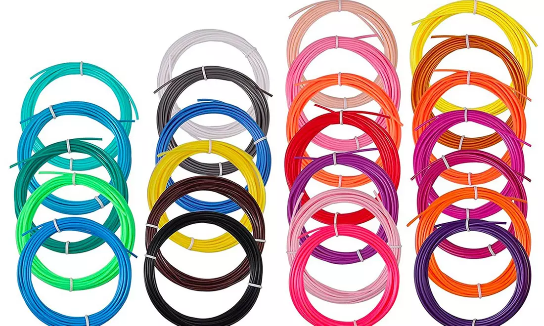 3D-Stift mit LCD-Bildschirm, opt. mit 20er-Pack PLA 3D-Filamente