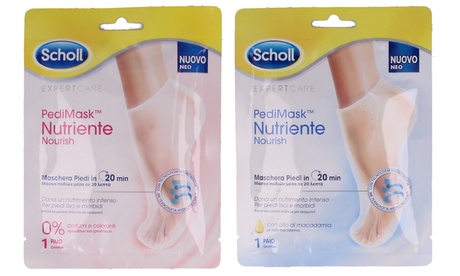 Pacchetto pedicure a casa con Scholl: maschere piede PediMask e Velvet soft Roll Professionale