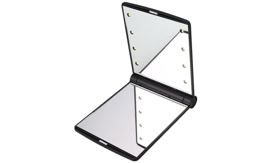 Image 4: Portable LED Make-Up Flip Mirror