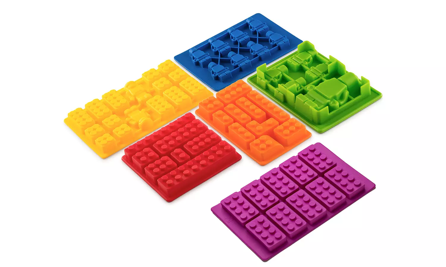 LEGO-Shaped Silicone Baking Molds (6-Piece) - Primary Image
