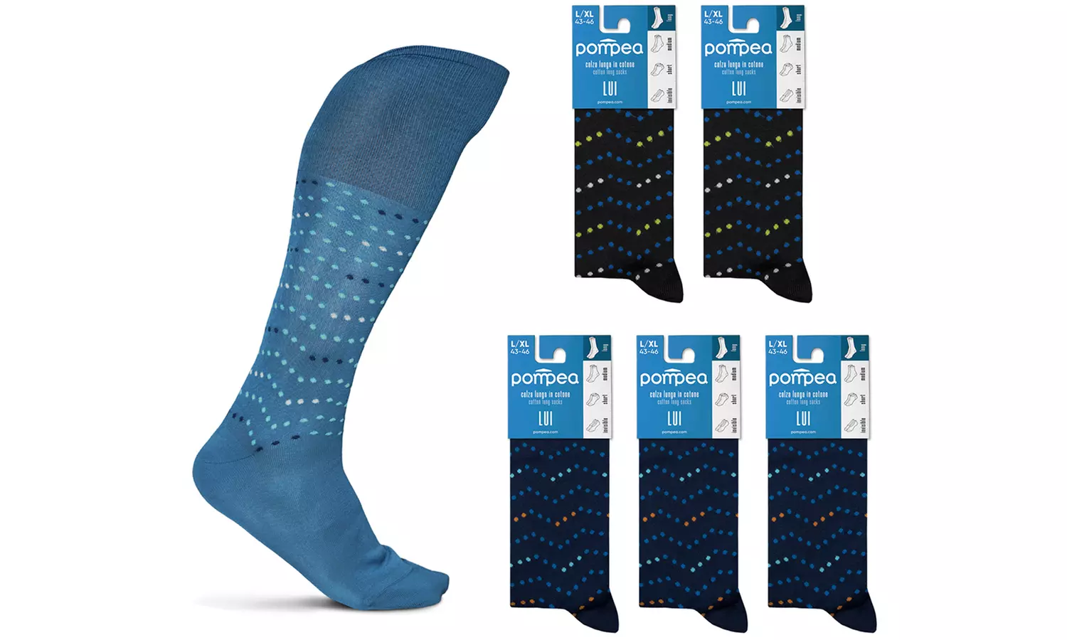 6 paia di calze Pompea in cotone primavera
