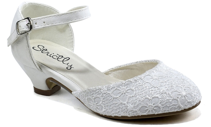 Image 2: Girls' Ivory Occasion Shoes