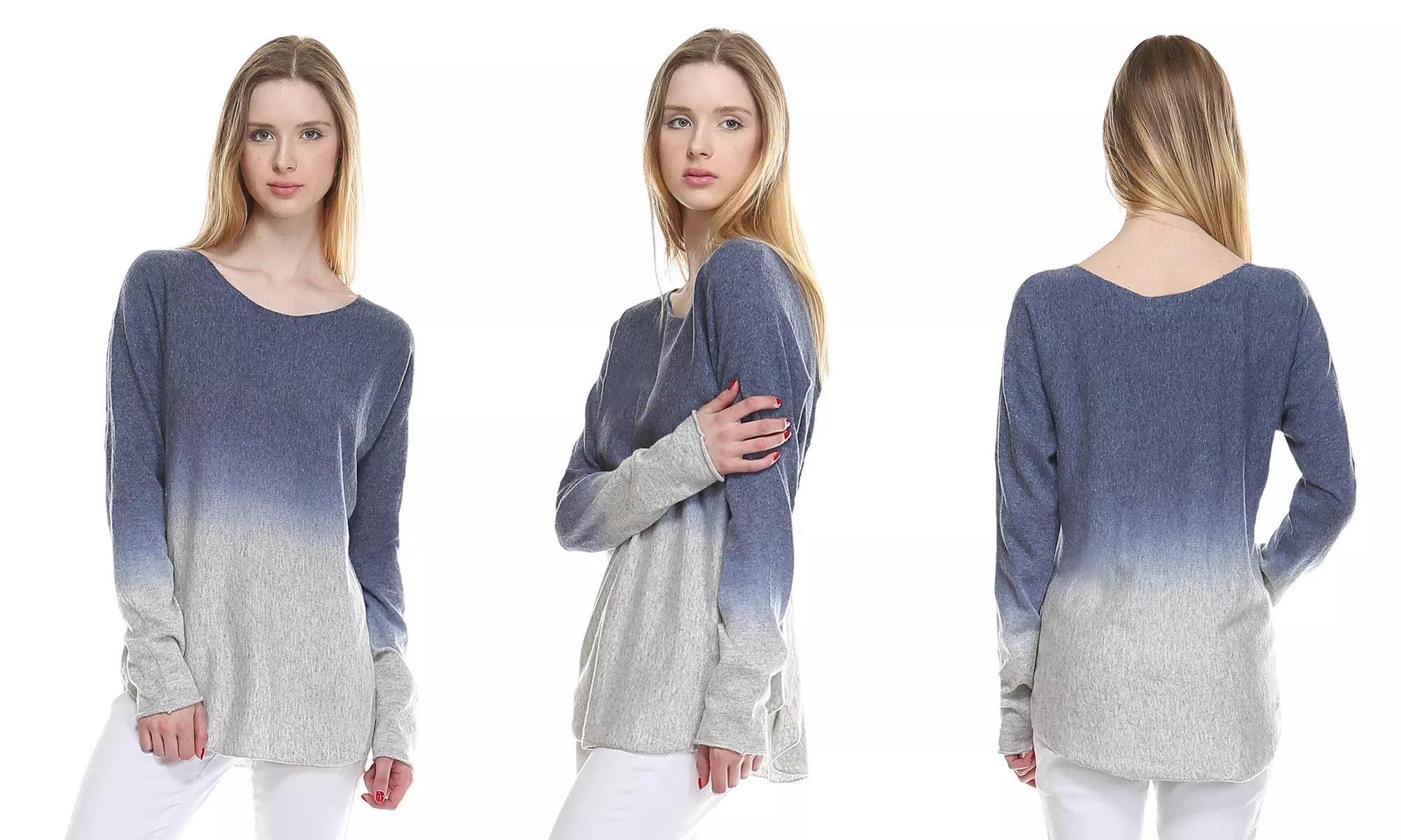 Ombre-Dye Pullover Sweater (Sizes S & M) - Second Medium