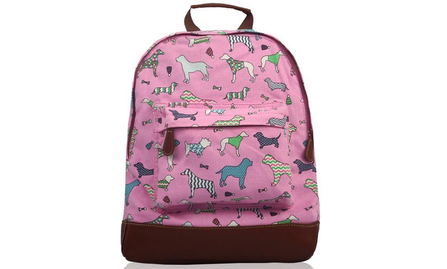 Image 14: Retro Canvas Backpack