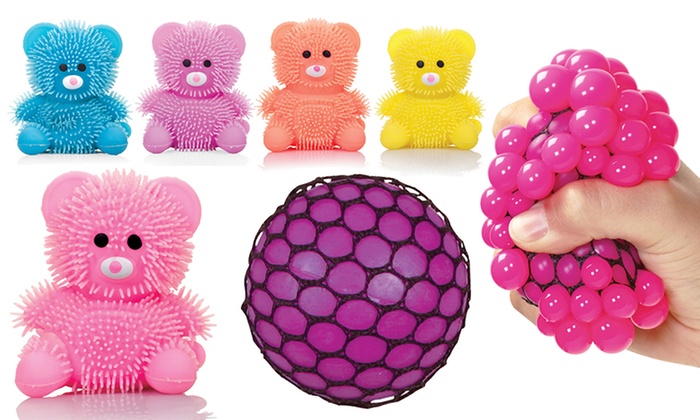 Squidgy Teddy Bears or Mesh Balls | Groupon Goods