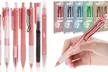 Pastel Gel Pens Set Cute Retractable 0.5mm Fine Point Smooth Writing Pens 7Pcs - Second Medium