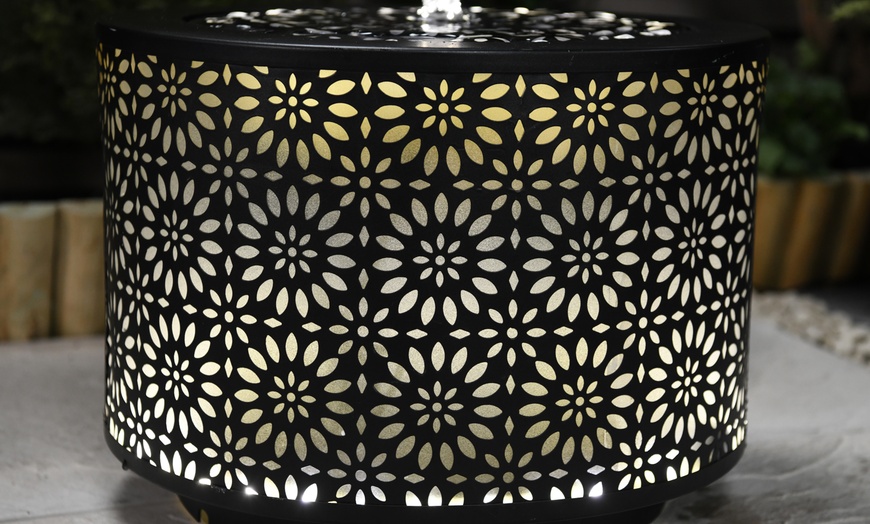 Image 6: Metal Marrakech or Mosaic Lantern Effect Water Feature