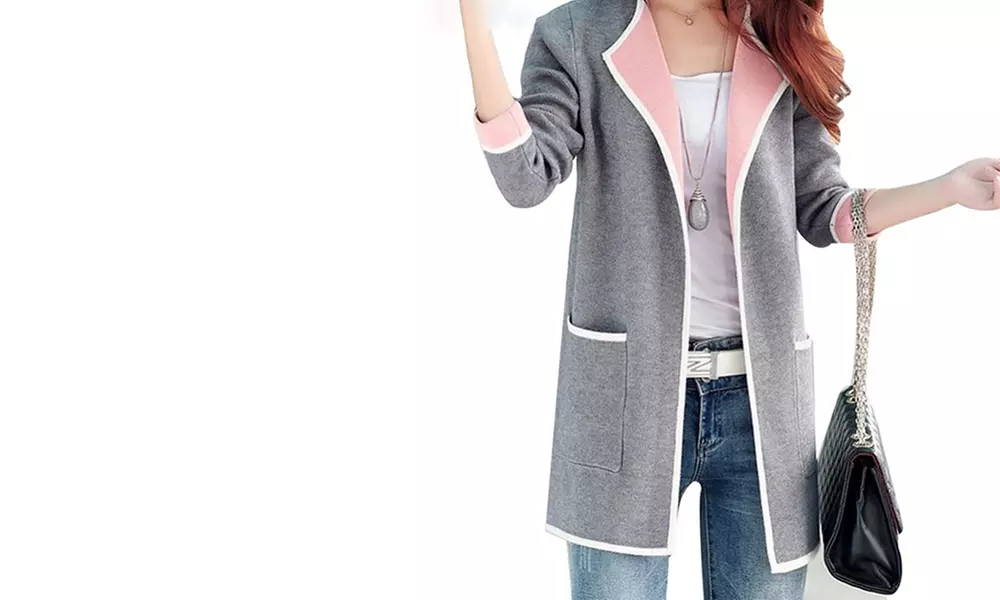 Veste longue bicolore Aurora - Second Medium