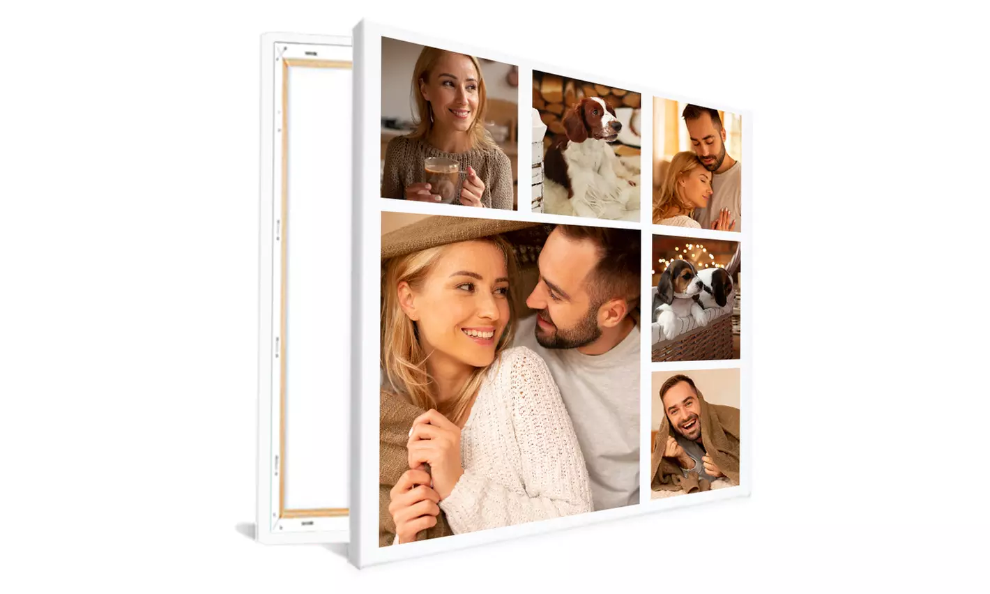 Personalisierbare Foto-Collage auf Leinwand