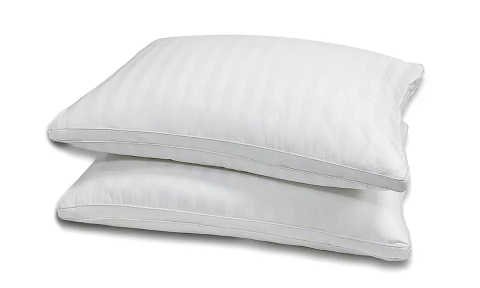 White Goose Feather Compartment Pillow (2-Pack) - Primary Image