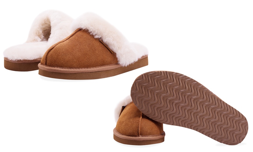 Image 17: Women's Sheepskin-Lined Slippers