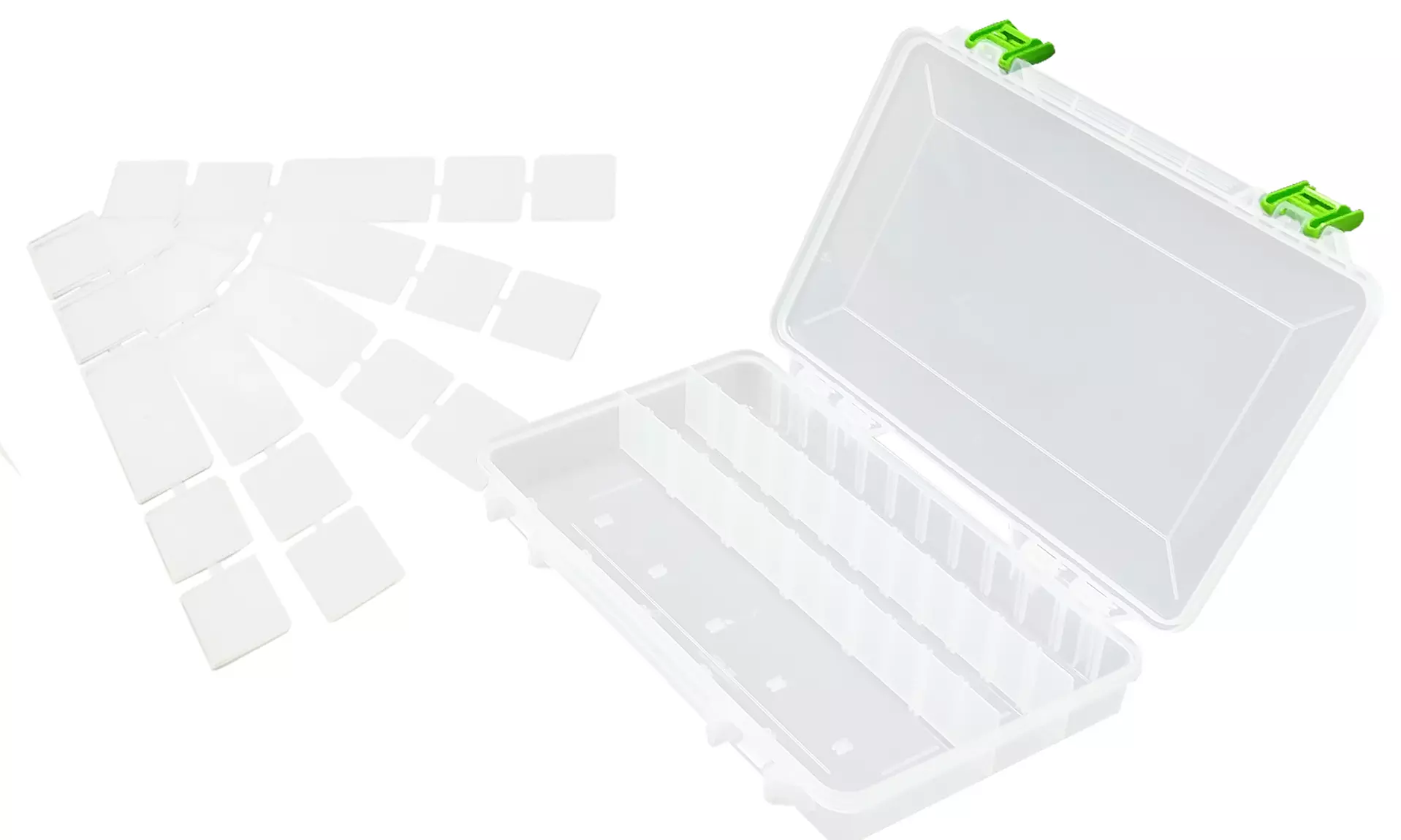 Clear Plastic Storage Box with Adjustable Compartments - Second Medium
