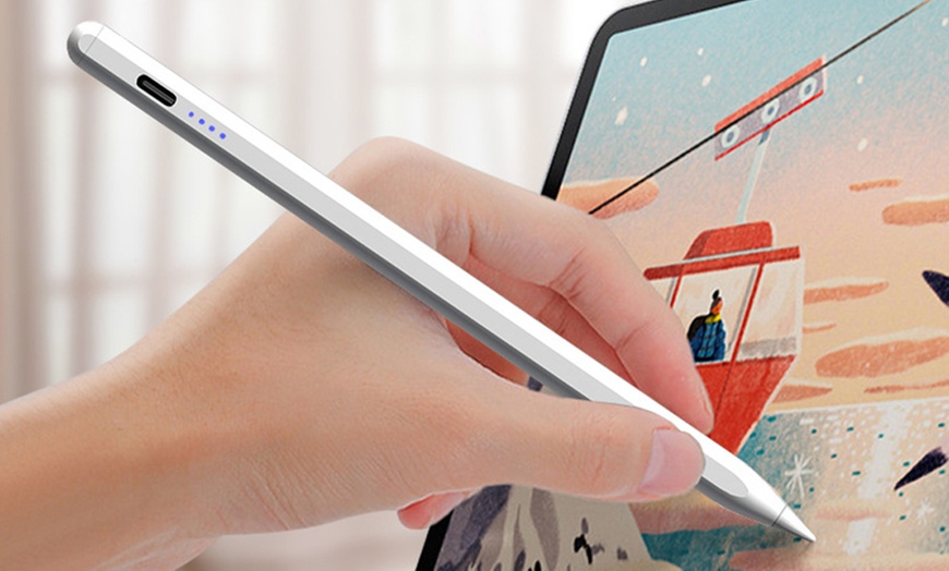 Image 1: Stylus Pen for iPad with Magnetic Wireless Charging