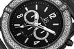 Joshua & Sons Men's Multifunction Watch with Crystal-Adorned Bezel - Second Medium
