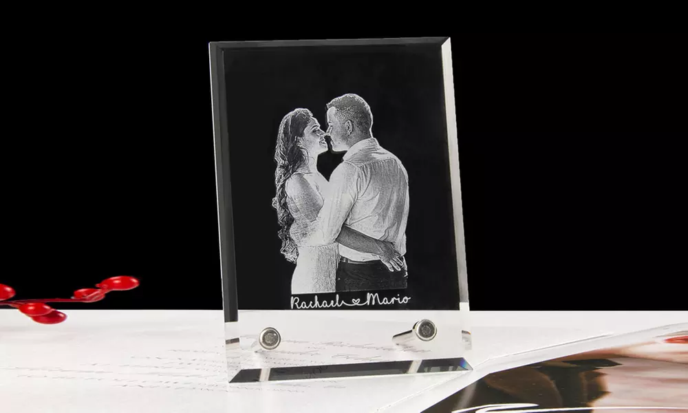 Kristall-Fotorahmen im Hoch- oder Querformat