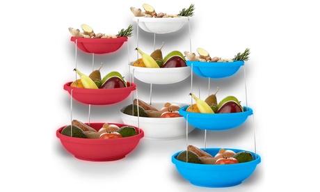 Torre con 3 ciotole Silvano disponibile in 3 colori