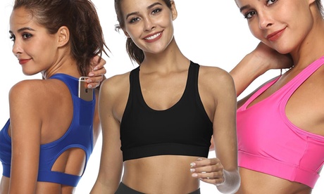 Brassière de sport avec poche secrète