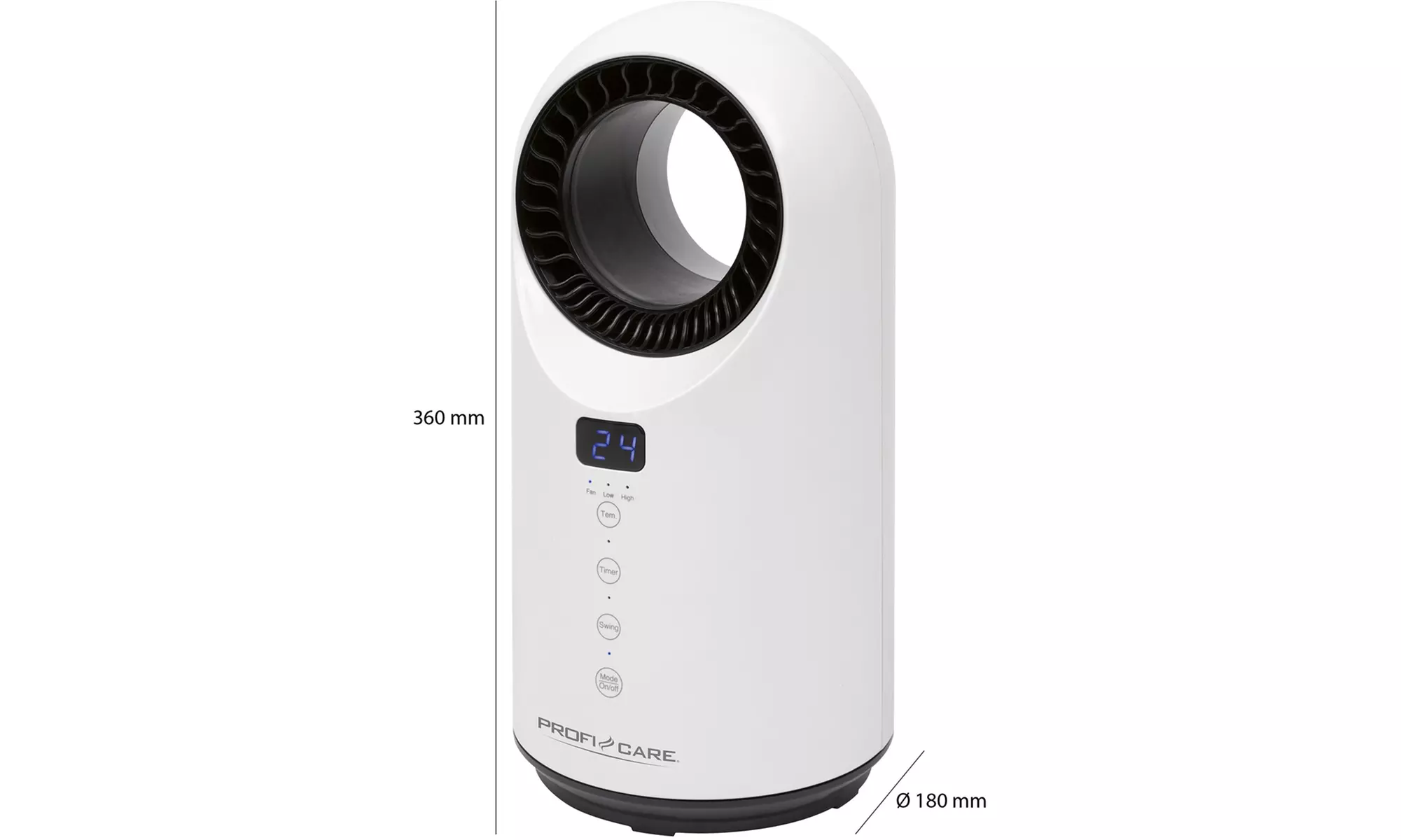 Chauffage portable ou ventilateur de table Proficare 2-en-1 - Image 5