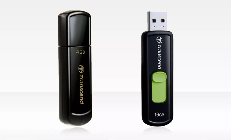 4GB or 16GB Transcend USB Flash Drive (Up to 60% Off). Free Returns. - Primary Image