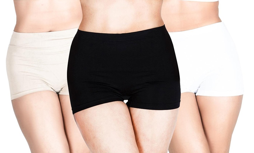 Image 11: One, Three or Six Pairs of Women's High Waist Boxer Shorts