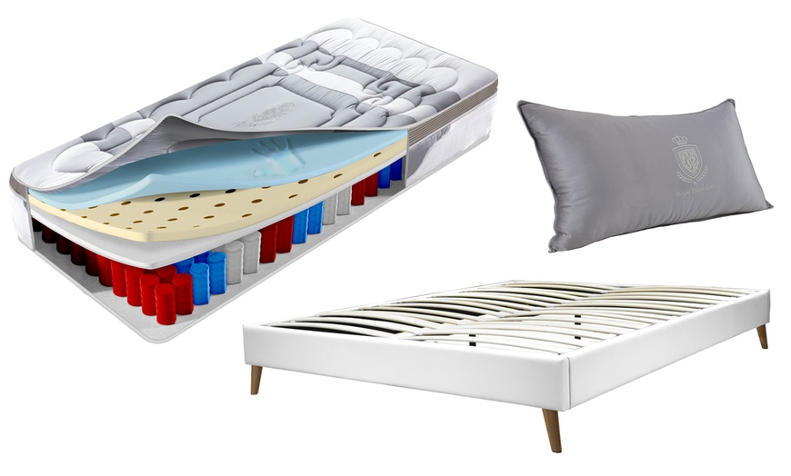 Image 16: Matelas Royal Platinium à mémoire de forme et latex 32cm, Sampur