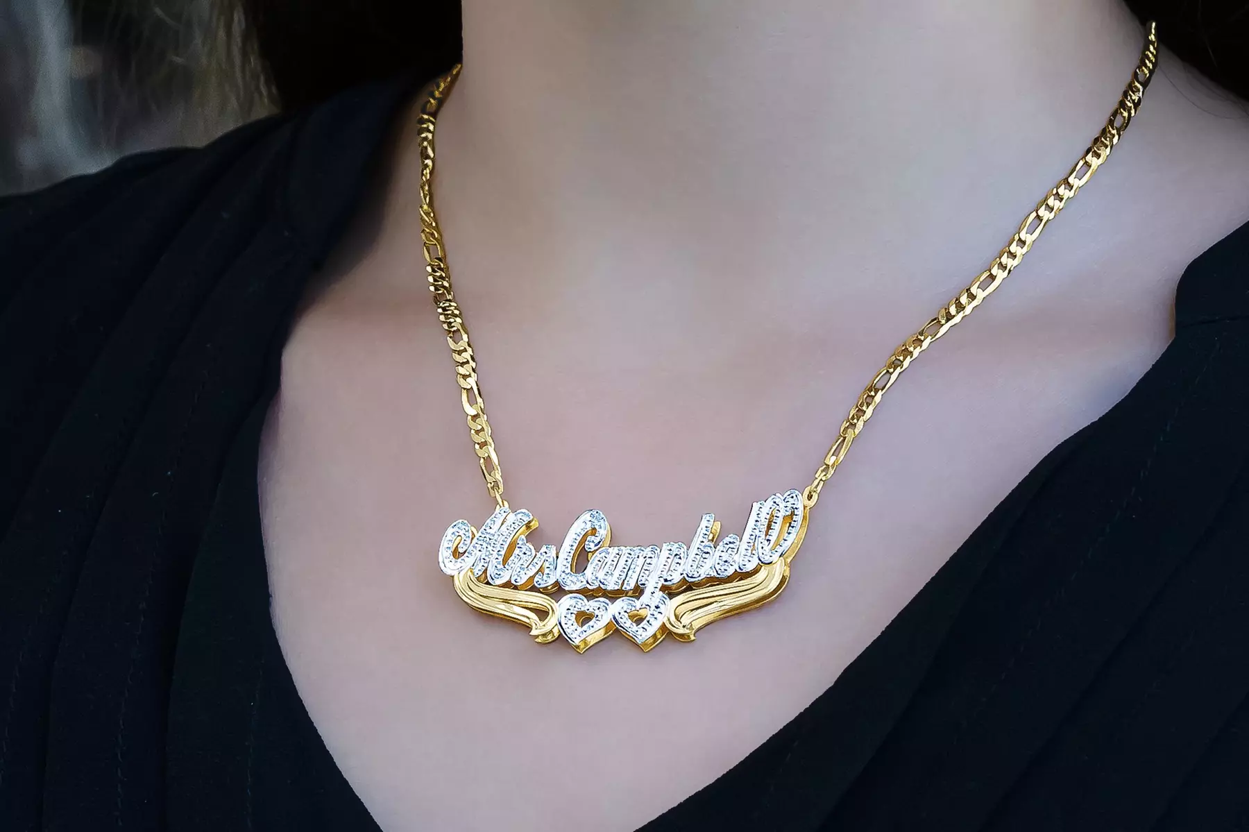 Up to 70% Off Personalized Heart Necklace from MonogramHub