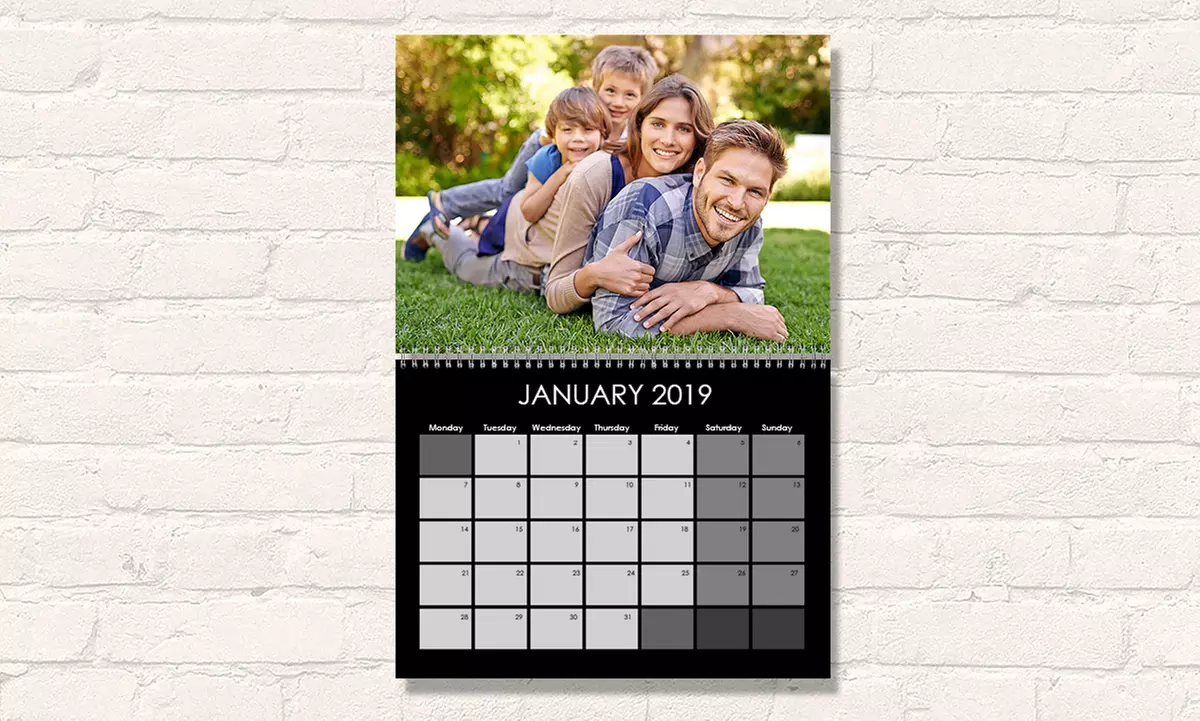 11" x 8.5" Personalized Wall Calendars from Fabness (Up to 86% Off). 15 Options Available. - Primary Image