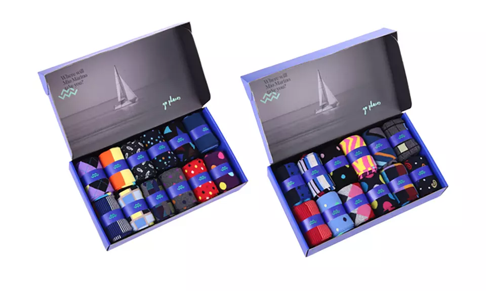 Mio Marino Men's Designer Dress Socks (24 Pairs) | Groupon Exclusive - Second Medium