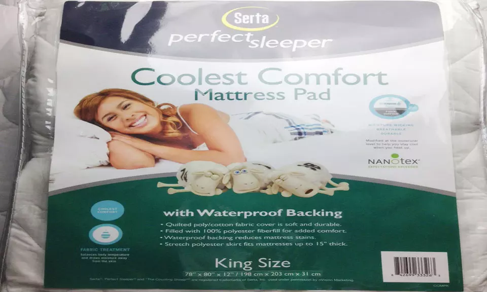 Serta Perfect Sleeper Coolest Comfort Mattress Pad - Second Medium