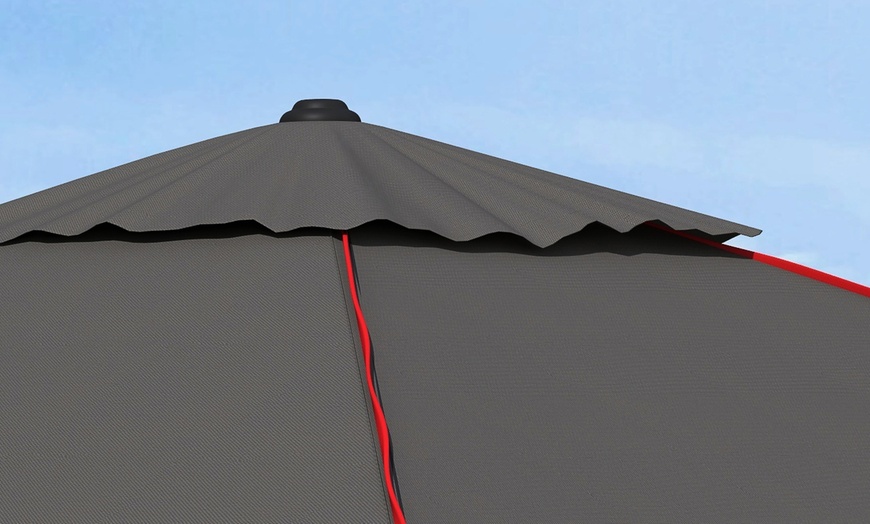 Image 8: Outsunny Square Canopy Parasol