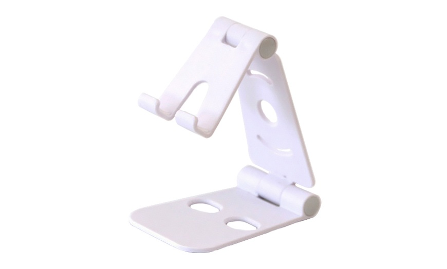 Image 8: Folding Table Top Phone Holder