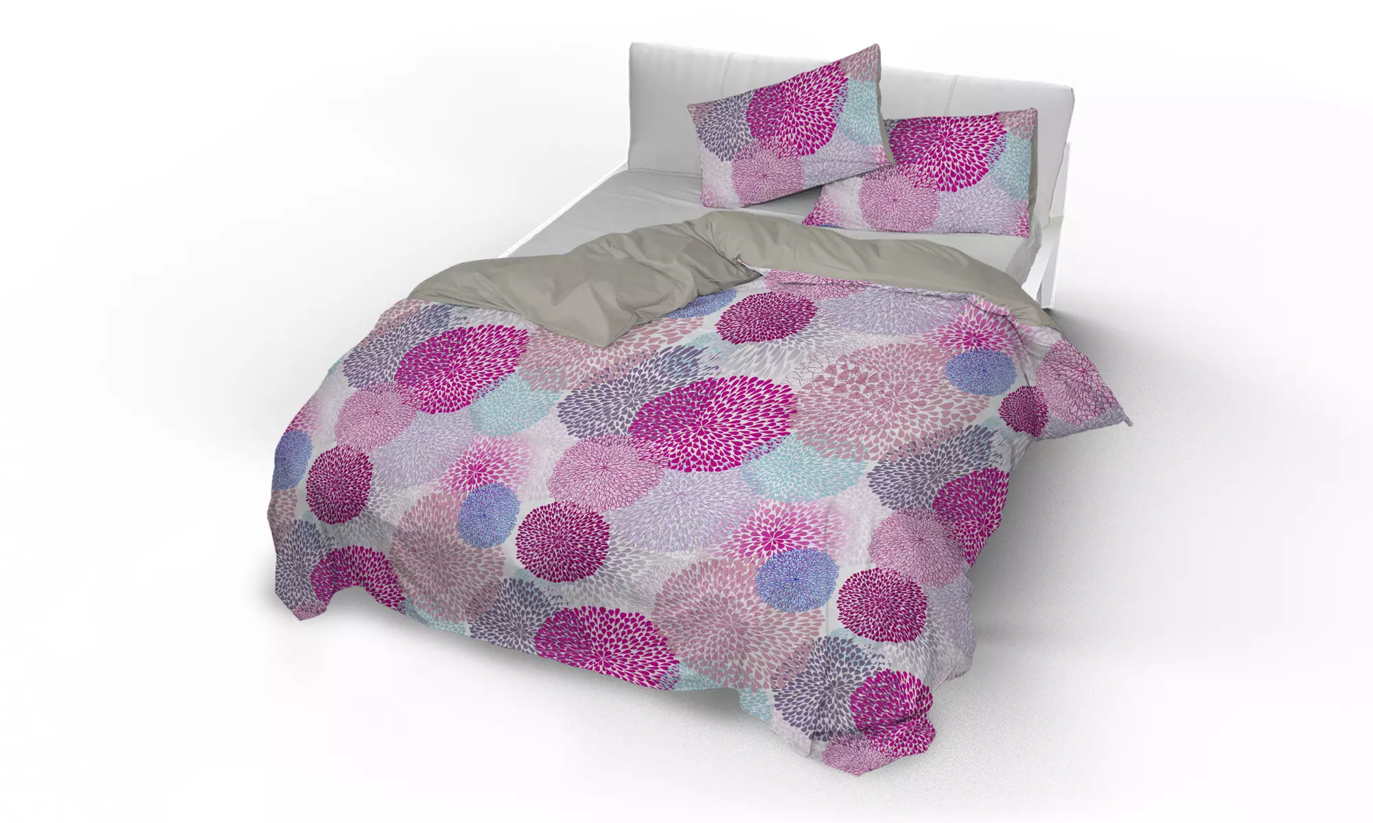 Ensemble de literie fantaisie, effet "peau de pêche"