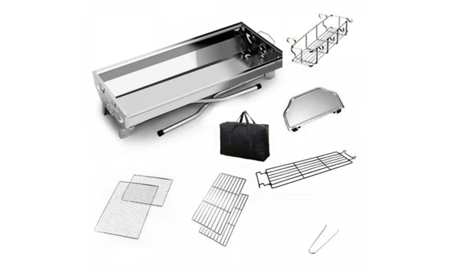 Roestvrij stalen barbecuegrill van het merk Herzberg