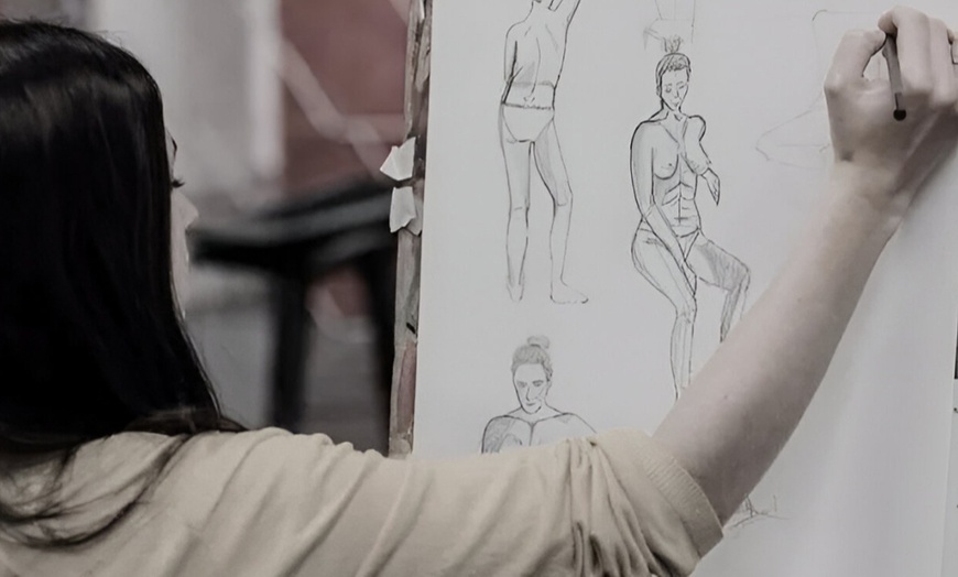 Image 6: Mandala Plates, Guided Painting, Figure Drawing Workshop for 1,2 or 4 