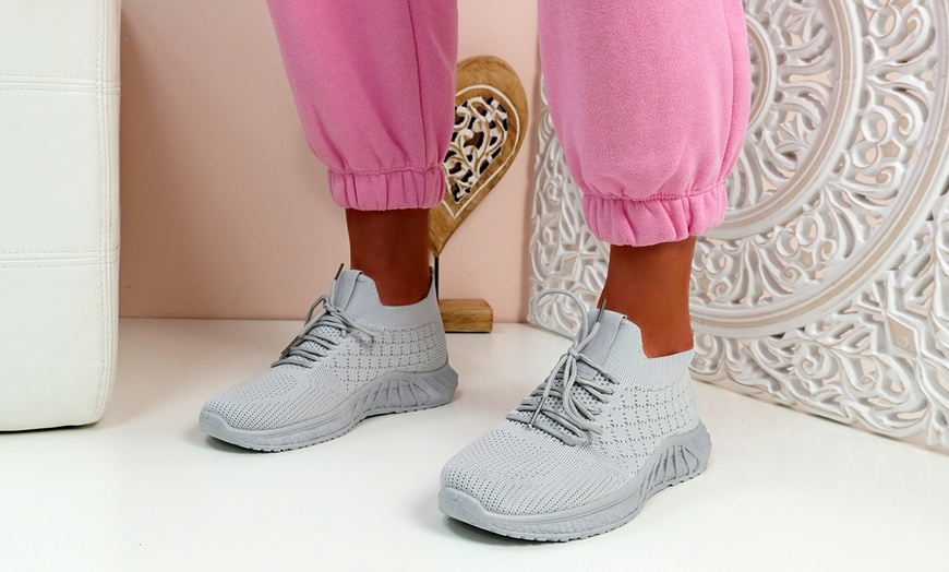 Image 14: Women's Knit Trainers