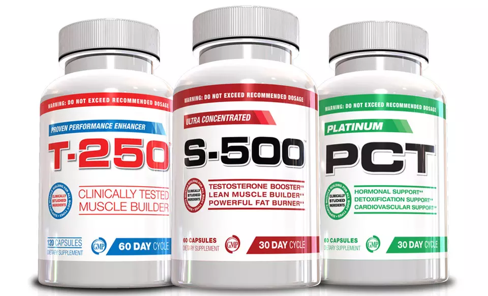 T-250, S-500, and Platinum PCT Muscle-Building Supplements - Primary Image