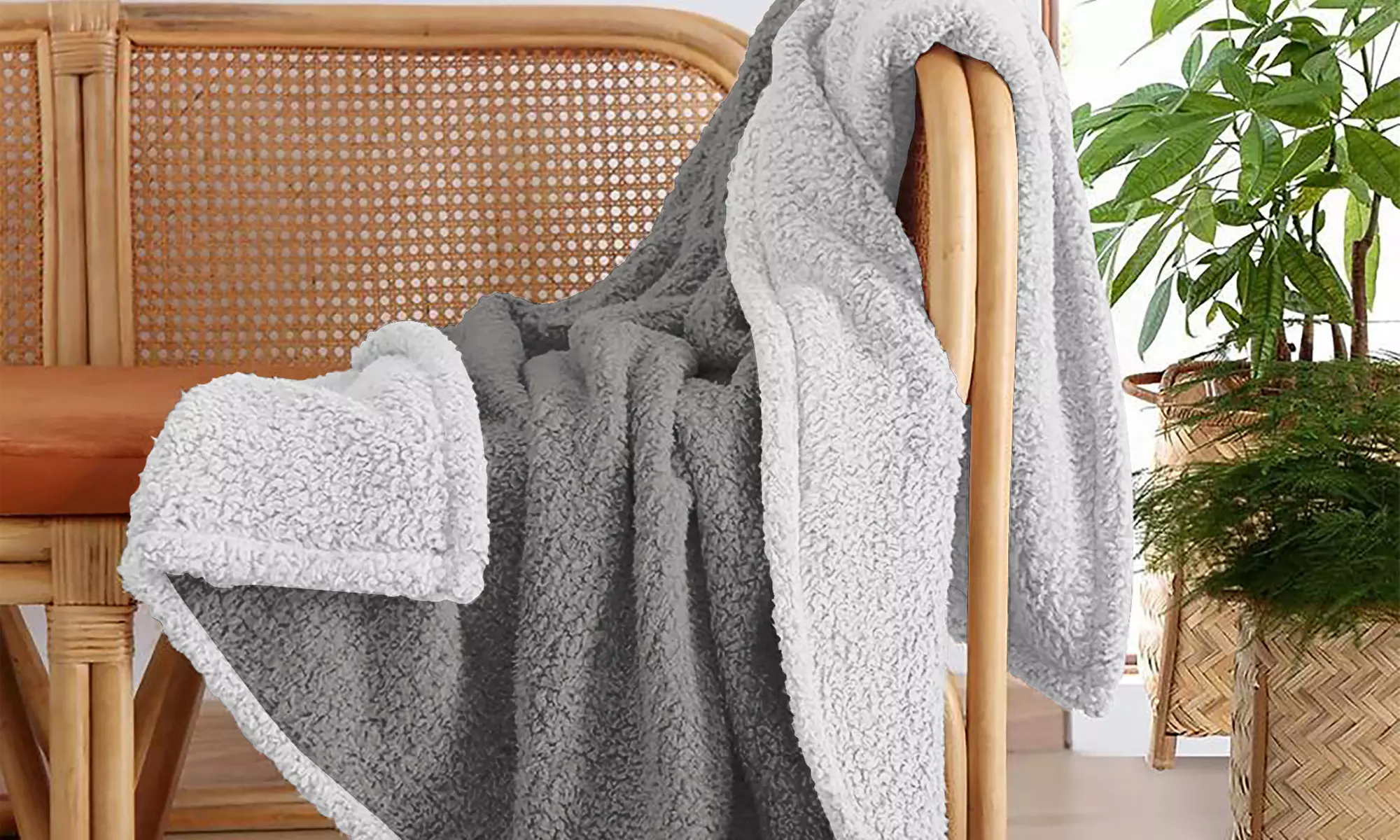 Zacht en warm Sherpa deken