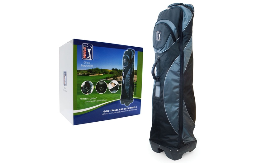 Image 1: Protective Travel Golf Bag Case